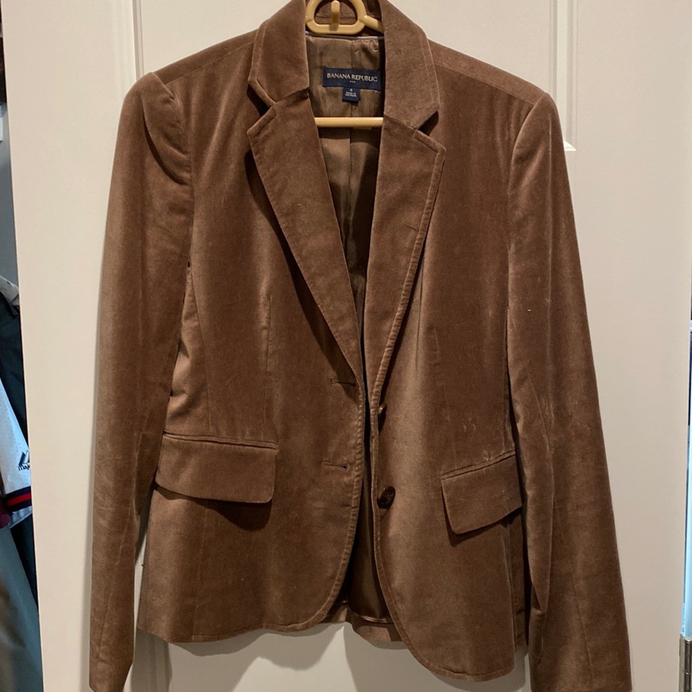 Suede Banana Republic Blazer
